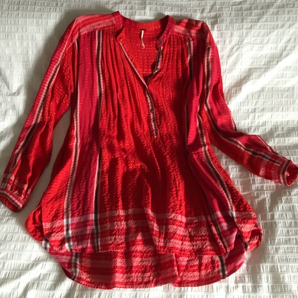 Free People Dresses & Skirts - Free People Red Tunic Free People Dresses & Skirts - Free People Red Tunic